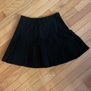 Black Pleated Tennis Skirt Skort - Size Small - Preppy